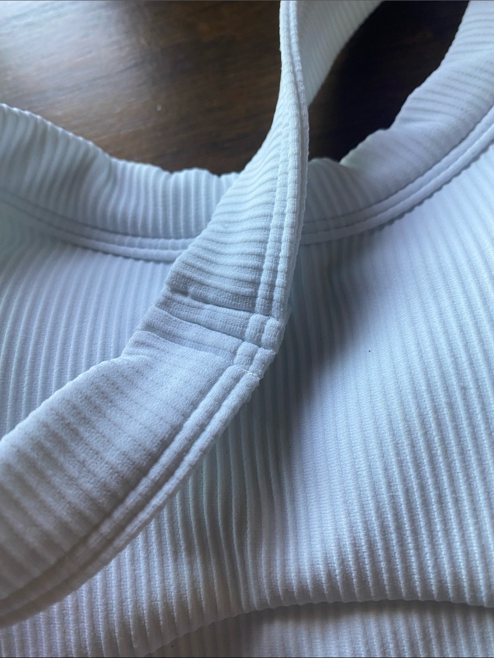 HALARA White Ribbed Halter Sports Bra Size XS - Picture 6 of 15